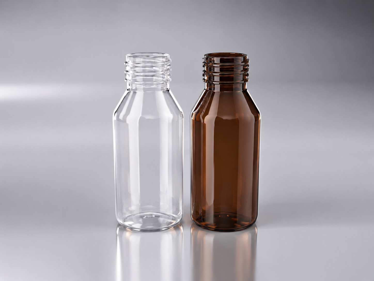 Clear & Amber PET Bottles