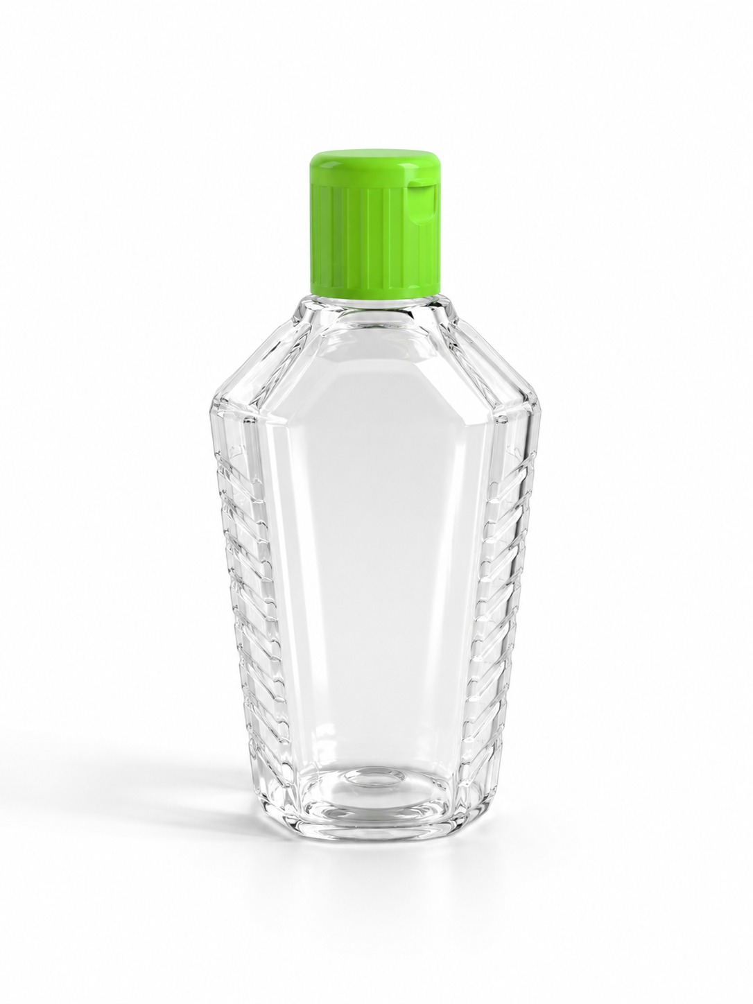 Faceted Clear PET Bottle